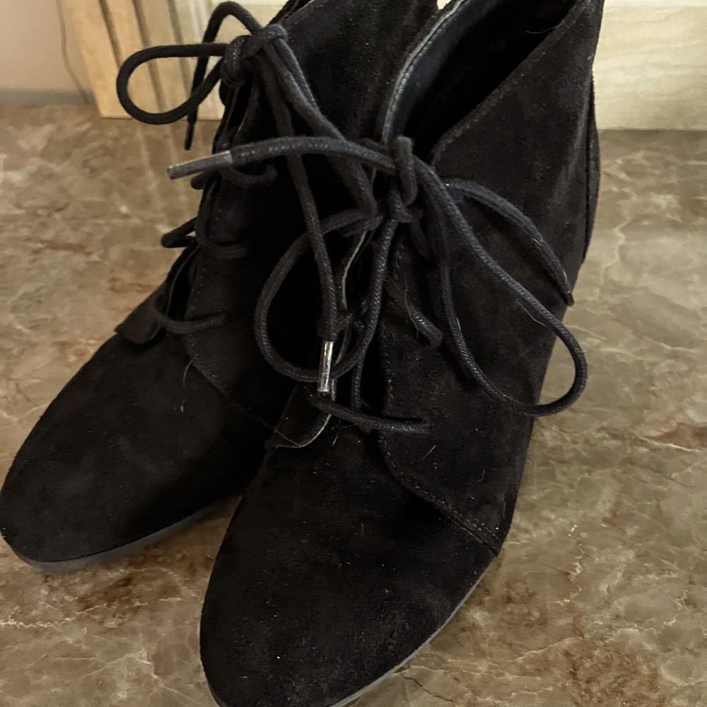Madden Girl Black Ankle Boots